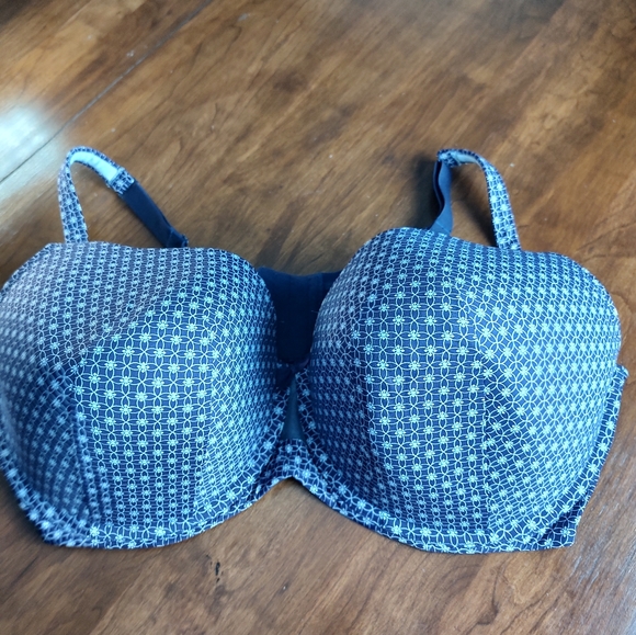 Cacique French Full Cooling bra purple and white Size 44F - Picture 2 of 14